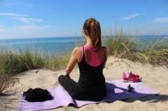 meditation-yoga-woman-girl-sand-beach-exercise