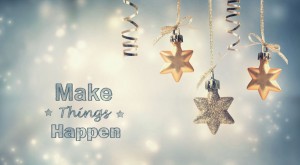 45649389 - make things happen this holiday season with star ornaments
