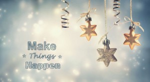 45649389 - make things happen this holiday season with star ornaments