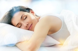 10899214 - beautiful girl sleeps in the bedroom