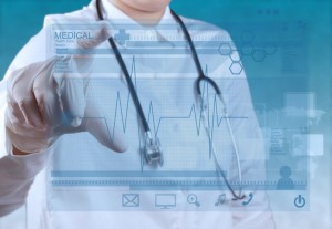 97678181 - medicine doctor hand working with modern computer interface